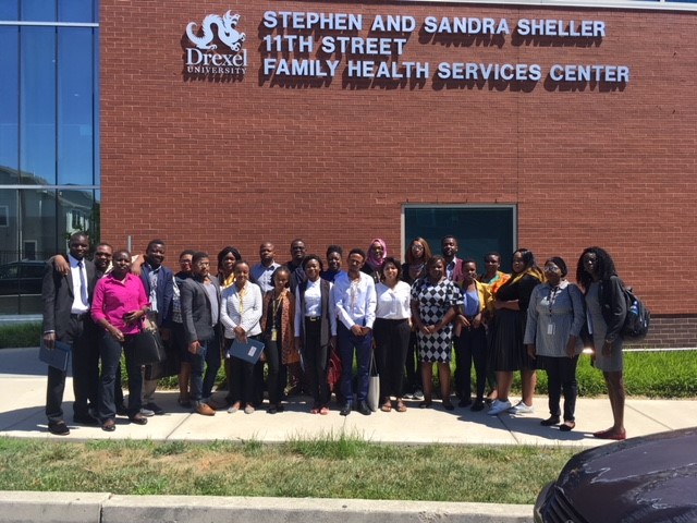2018 Mandela Fellows at Stephen and Sandra Sheller 11th St. Family Services